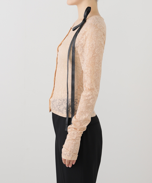 EDIT. FOR LULU（エディットフォールル）の「【YUHAN WANG/ユハン ワン】floral jacquard cardigan（カーディガン/ボレロ・レディース・ベージュ・FREE）」の10枚目の写真