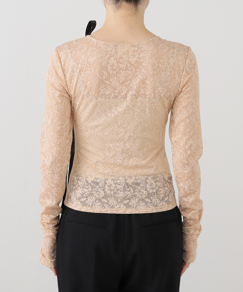 EDIT. FOR LULU（エディットフォールル）の「【YUHAN WANG/ユハン ワン】floral jacquard cardigan（カーディガン/ボレロ・レディース・ベージュ・FREE）」の11枚目の写真