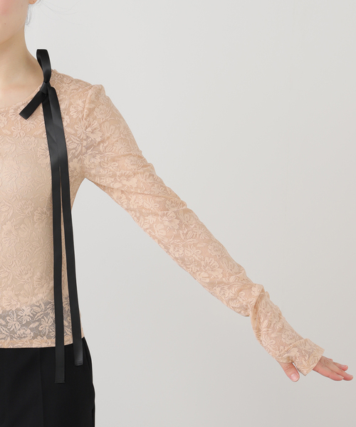 EDIT. FOR LULU（エディットフォールル）の「【YUHAN WANG/ユハン ワン】floral jacquard cardigan（カーディガン/ボレロ・レディース・ベージュ・FREE）」の13枚目の写真