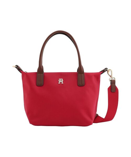 TOMMY HILFIGER（トミーヒルフィガー）の「ポペットミニトートバッグ（ショルダーバッグ・レディース・ベージュ/レッド/グリーン/ブラック/アイボリー/ブルー/レッド系・FREE）」の7枚目の写真