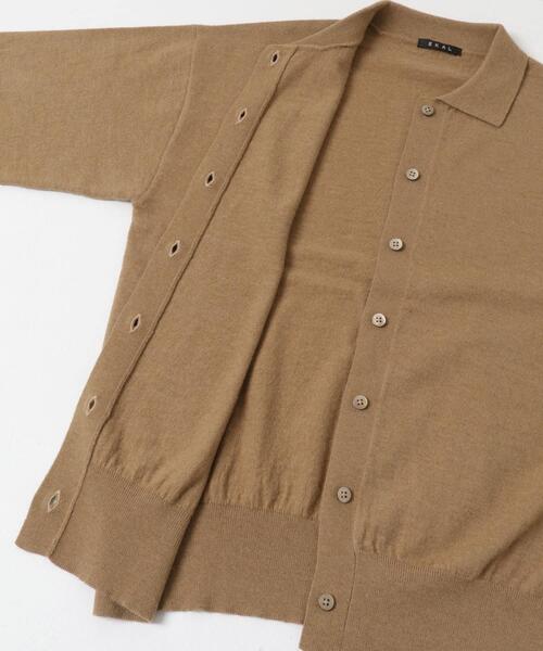 EKAL（エカル）の「ウールハイゲージニットカーディガン（カーディガン/ボレロ・レディース・ブラック/グレー/ベージュ・ONE）」の12枚目の写真