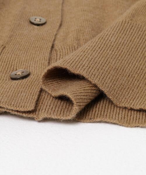 EKAL（エカル）の「ウールハイゲージニットカーディガン（カーディガン/ボレロ・レディース・ブラック/グレー/ベージュ・ONE）」の14枚目の写真