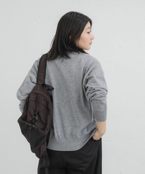 EKAL（エカル）の「ウールハイゲージニットカーディガン（カーディガン/ボレロ・レディース・ブラック/グレー/ベージュ・ONE）」の18枚目の写真