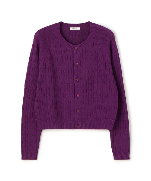 TOMORROWLAND MACPHEE ケーブル編み クルーネックカーディガン TOMORROWLAND MACPHEE ケーブル編み クルーネックカーディガン