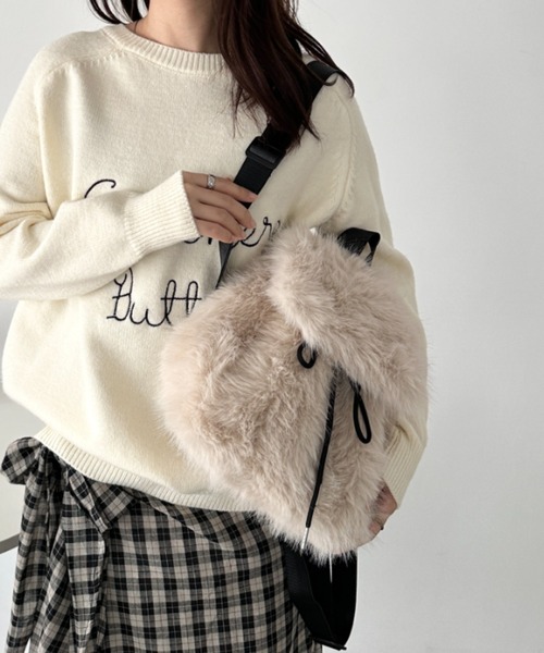 セール】フェイクファーミニリュック（バックパック/リュック）｜CLEA