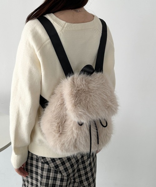 セール】フェイクファーミニリュック（バックパック/リュック）｜CLEA