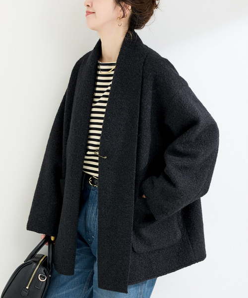 ブークレージャージ着流しコート（その他アウター）｜B.C STOCK（ベー