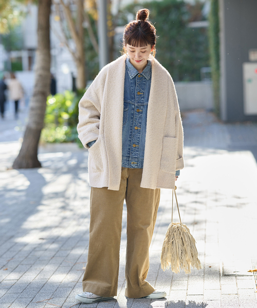 ブークレージャージ着流しコート（その他アウター）｜B.C STOCK（ベー