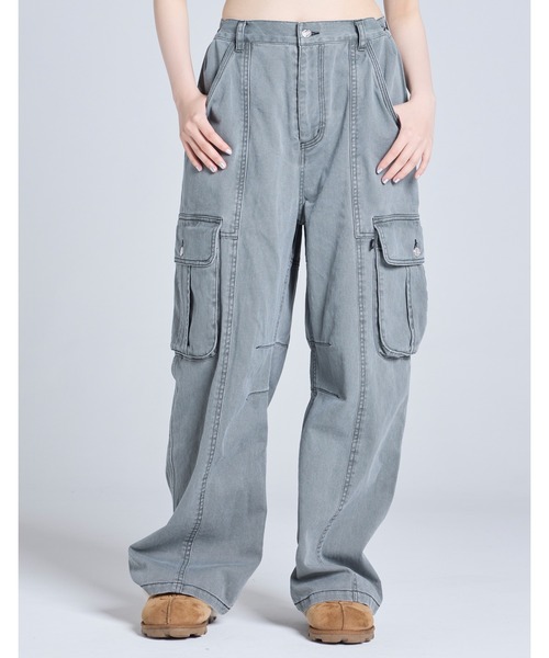 Little sunny bite(リトルサニーバイト)の「《Little Sunny Bite》cargo pants(カーゴパンツ・レディース・グレー/ベージュ/ブラック・MEDIUM/SMALL)」の1枚目の写真