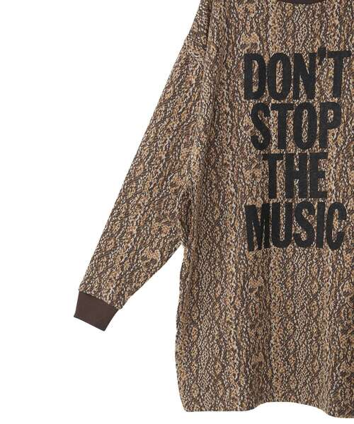 HYSTERIC GLAMOUR（ヒステリックグラマー）の「DON’T STOP THE MUSIC ワンピース（ワンピース・レディース・チャコールグレー/ブラウン系その他・FREE）」の5枚目の写真