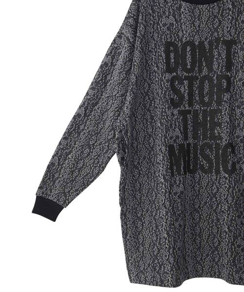 HYSTERIC GLAMOUR（ヒステリックグラマー）の「DON’T STOP THE MUSIC ワンピース（ワンピース・レディース・チャコールグレー/ブラウン系その他・FREE）」の8枚目の写真