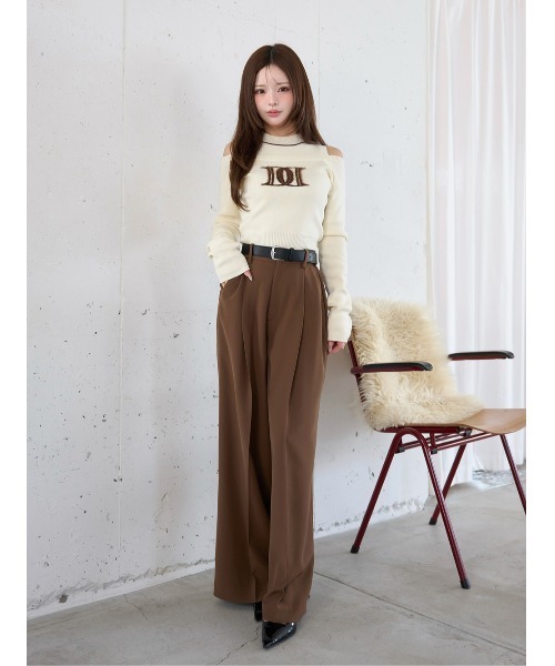 Darich（ダーリッチ）の「レイヤードライクロゴニットトップス