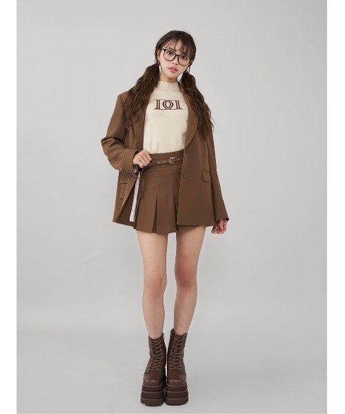 ダーリッチ　レイヤードライクロゴニットトップス Darich（ダーリッチ）の「レイヤードライクロゴニットトップス（ニット