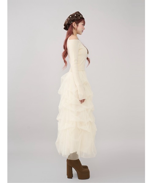 新品 未開封品 Darich レイヤードライクロゴニットトップス レイヤードライクロゴニットトップス（ニット/セーター