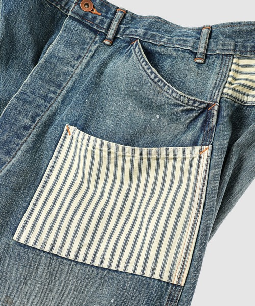 BOW WOW(バウワウ)の「LAPD PRISONER DENIM PANTS AGED(デニムパンツ・メンズ・インディゴブルー・X-LARGE/LARGE)」の4枚目の写真