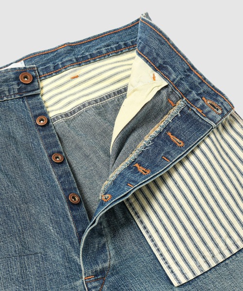 BOW WOW(バウワウ)の「LAPD PRISONER DENIM PANTS AGED(デニムパンツ・メンズ・インディゴブルー・X-LARGE/LARGE)」の8枚目の写真