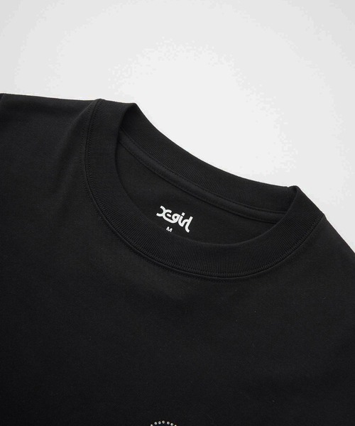X-girl(エックスガール)の「RHINESTONE COMBINATION LOGO L/S TEE(Tシャツ/カットソー・レディース・ブラック/ホワイト・S/M/L)」の11枚目の写真