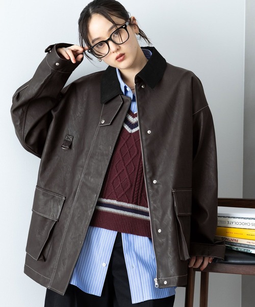 RAGEBLUE(レイジブルー)の「2WAY/ハンティングジャケット(ブルゾン・レディース・ブラック系その他/ブラック/ピンク/グリーン・FREE)」の3枚目の写真