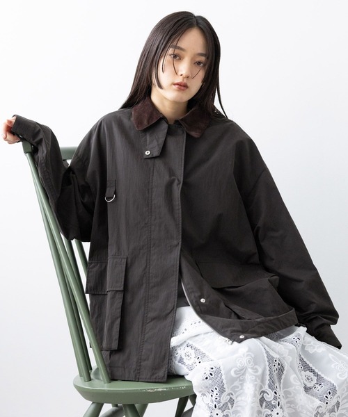 RAGEBLUE(レイジブルー)の「2WAY/ハンティングジャケット(ブルゾン・レディース・ブラック系その他/ブラック/ピンク/グリーン・FREE)」の2枚目の写真