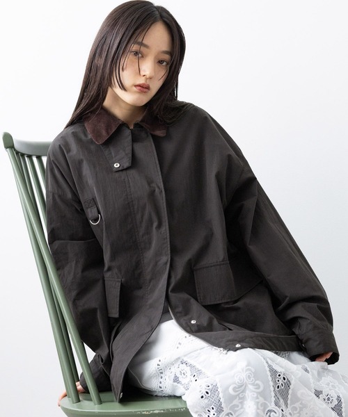 RAGEBLUE(レイジブルー)の「2WAY/ハンティングジャケット(ブルゾン・レディース・ブラック系その他/ブラック/ピンク/グリーン・FREE)」の9枚目の写真