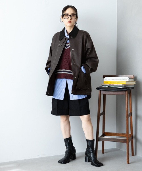 RAGEBLUE(レイジブルー)の「2WAY/ハンティングジャケット(ブルゾン・レディース・ブラック系その他/ブラック/ピンク/グリーン・FREE)」の8枚目の写真