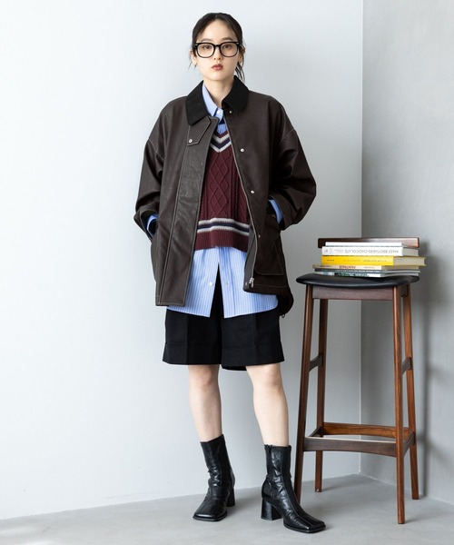 RAGEBLUE(レイジブルー)の「2WAY/ハンティングジャケット(ブルゾン・レディース・ブラック系その他/ブラック/ピンク/グリーン・FREE)」の7枚目の写真