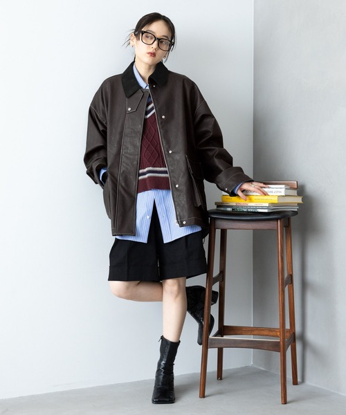 RAGEBLUE(レイジブルー)の「2WAY/ハンティングジャケット(ブルゾン・レディース・ブラック系その他/ブラック/ピンク/グリーン・FREE)」の6枚目の写真