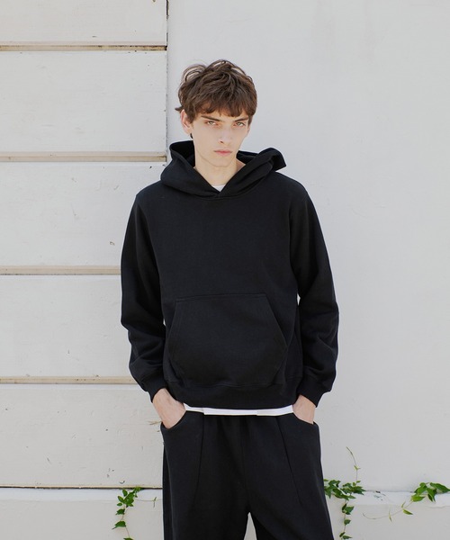 Regen Glanz（レーゲングランツ）の「heavyweight cropped pull hoodie/ヘビーウェイトクロップドプルフーディ（パーカー・メンズ・ブラック/グレー・MEDIUM/LARGE/SMALL）」の11枚目の写真