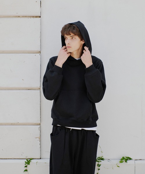 heavyweight cropped pull hoodie/ヘビーウェイトクロップドプル