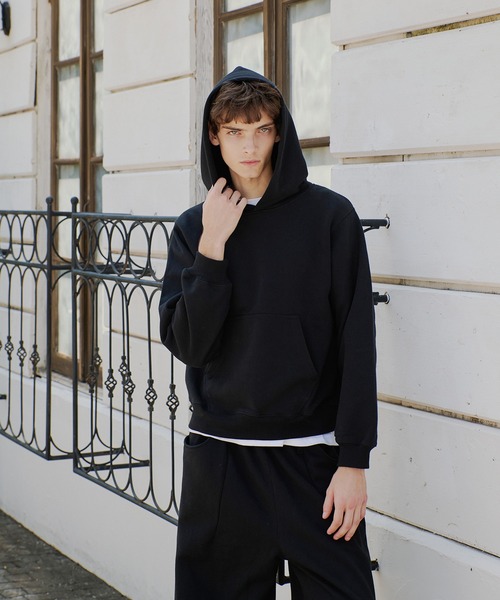 heavyweight cropped pull hoodie/ヘビーウェイトクロップドプル