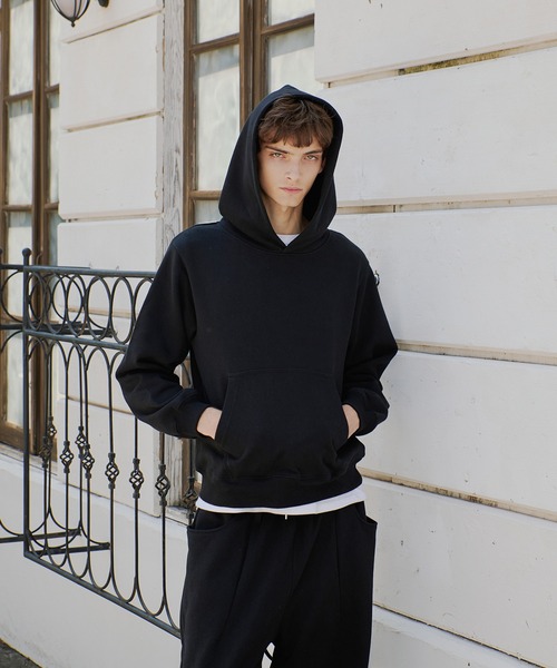 セール】heavyweight cropped pull hoodie/ヘビーウェイトクロップド