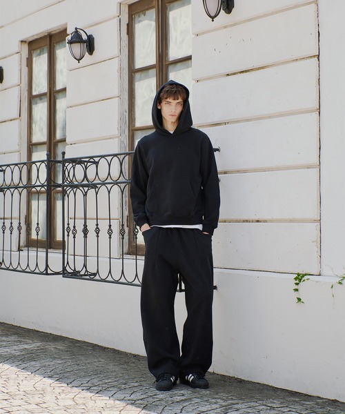 Regen Glanz（レーゲングランツ）の「heavyweight cropped pull hoodie/ヘビーウェイトクロップドプルフーディ（パーカー・メンズ・ブラック/グレー・MEDIUM/LARGE/SMALL）」の20枚目の写真