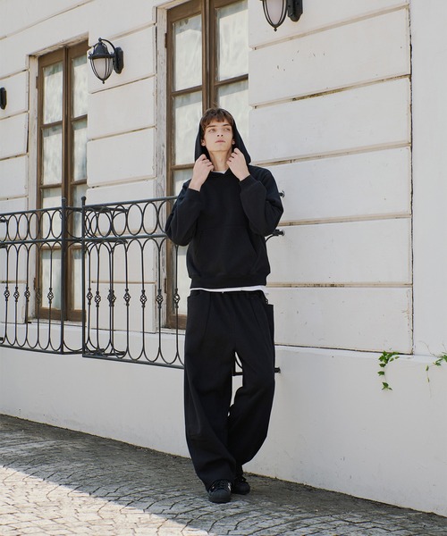 Regen Glanz（レーゲングランツ）の「heavyweight cropped pull hoodie/ヘビーウェイトクロップドプルフーディ（パーカー・メンズ・ブラック/グレー・MEDIUM/LARGE/SMALL）」の18枚目の写真