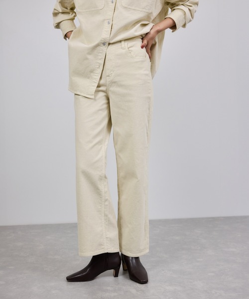 値下げ！Healthy Denimヘルシーデニムコーデュロイパンツオフホワイト Healthy denim(ヘルシーデニム）】Pink Pepperコーデュロイパンツ