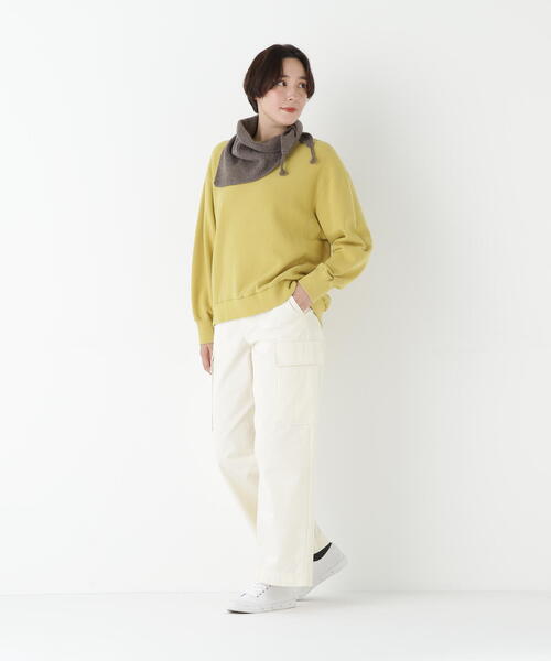 human woman(ヒューマンウーマン)の「◆オーガニックコットンチノクロスカーゴパンツ(その他パンツ・レディース・カーキ/ホワイト系その他・MEDIUM/SMALL)」の15枚目の写真
