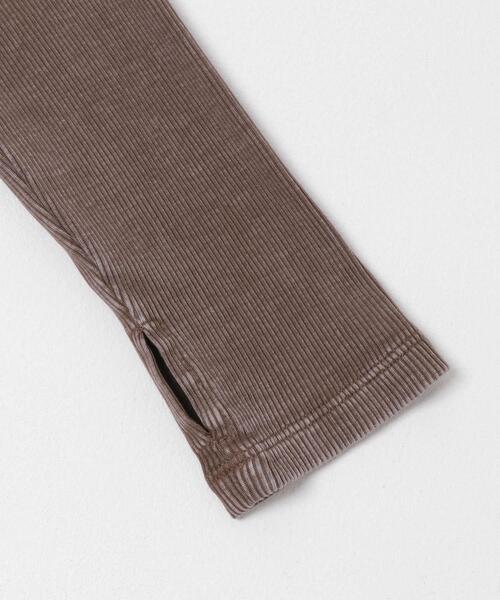 SENSE OF PLACE by URBAN RESEARCH（センスオブプレイスバイアーバンリサーチ）の「フロントボタンリブトップ（Tシャツ/カットソー・レディース・チャコールグレー/ブラウン/イエロー・ONE）」の16枚目の写真