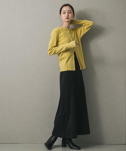 SENSE OF PLACE by URBAN RESEARCH（センスオブプレイスバイアーバンリサーチ）の「フロントボタンリブトップ（Tシャツ/カットソー・レディース・チャコールグレー/ブラウン/イエロー・ONE）」の20枚目の写真