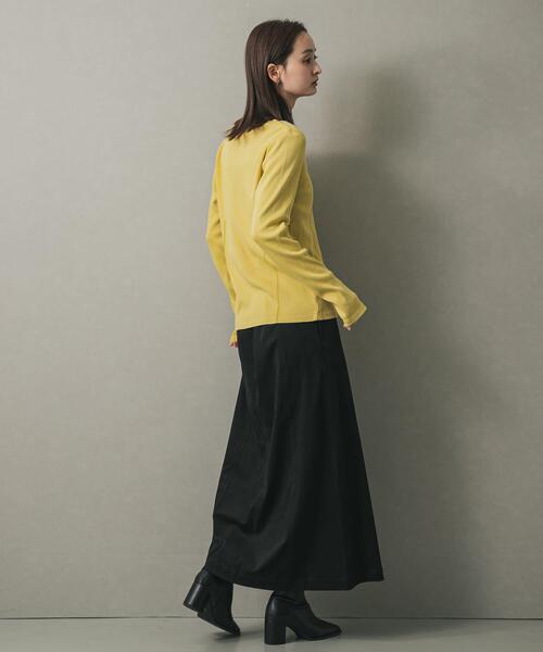 SENSE OF PLACE by URBAN RESEARCH（センスオブプレイスバイアーバンリサーチ）の「フロントボタンリブトップ（Tシャツ/カットソー・レディース・チャコールグレー/ブラウン/イエロー・ONE）」の21枚目の写真