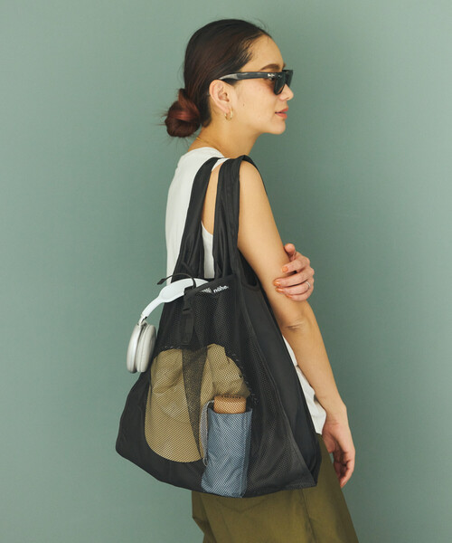Nahe(ネーエ)の「nahe/ネーエ SHOPPER エコバッグ(エコバッグ/サブバッグ・メンズ・イエロー/レッド/グリーン/ブラック/ブルー・ONE SIZE)」の8枚目の写真