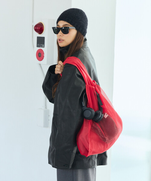 Nahe(ネーエ)の「nahe/ネーエ SHOPPER エコバッグ(エコバッグ/サブバッグ・メンズ・イエロー/レッド/グリーン/ブラック/ブルー・ONE SIZE)」の10枚目の写真