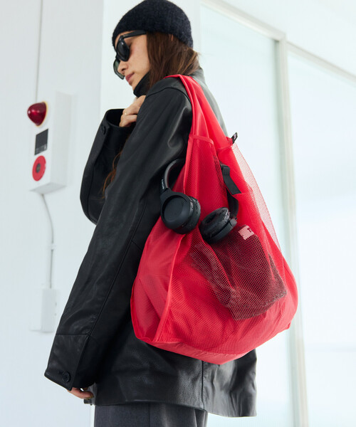 Nahe(ネーエ)の「nahe/ネーエ SHOPPER エコバッグ(エコバッグ/サブバッグ・メンズ・イエロー/レッド/グリーン/ブラック/ブルー・ONE SIZE)」の12枚目の写真