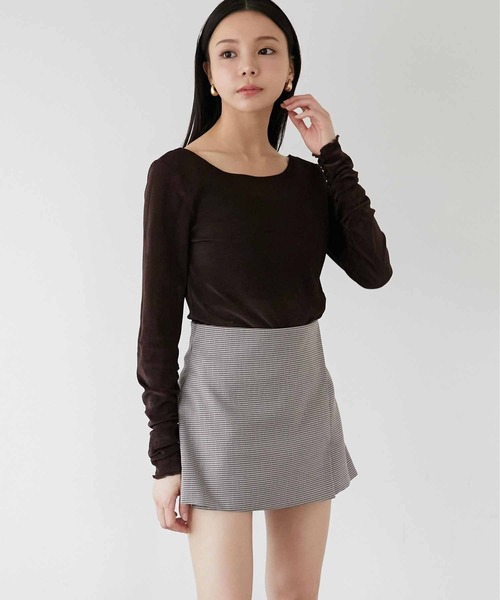 セール】【Luan】CHECK MINI SKORT/チェックミニスコート