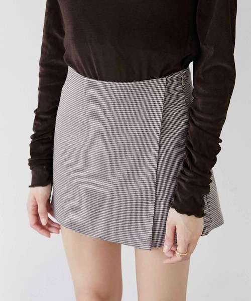 セール】【Luan】CHECK MINI SKORT/チェックミニスコート（スカート