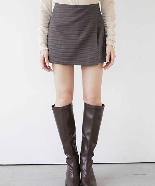 セール】【Luan】CHECK MINI SKORT/チェックミニスコート（スカート