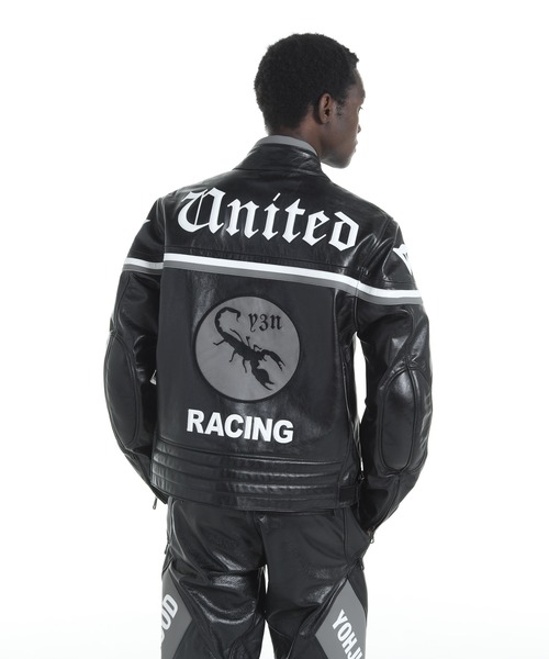 Y-3 NBHD LEATHER RACER JACKET（ブルゾン）｜Y-3（ワイスリー）の