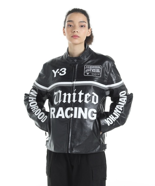 Y-3 NBHD LEATHER RACER JACKET（ブルゾン）｜Y-3（ワイスリー）の