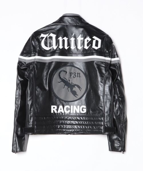 Y-3 NBHD LEATHER RACER JACKET（ブルゾン）｜Y-3（ワイスリー）の