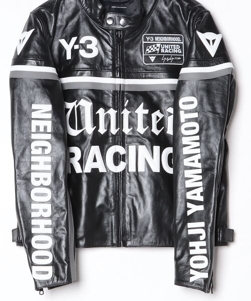Y-3 NBHD LEATHER RACER JACKET（ブルゾン）｜Y-3（ワイスリー）の