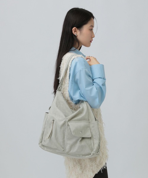 LEPSIM(レプシィム)の「3WAYリュックショルダー 595114(ショルダーバッグ・レディース・ブラック/ブラウン/グレイッシュベージュ/ブラック系その他/チャコールグレー・ONE SIZE)」の5枚目の写真