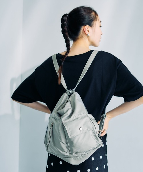 LEPSIM(レプシィム)の「3WAYリュックショルダー 595114(ショルダーバッグ・レディース・ブラック/ブラウン/グレイッシュベージュ/ブラック系その他/チャコールグレー/ブラック系その他2/ライトグレー・ONE SIZE)」の6枚目の写真